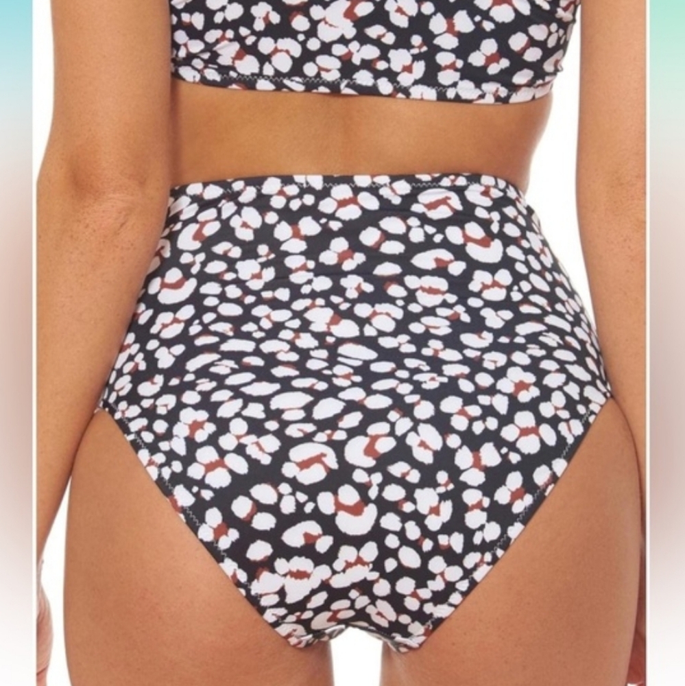 Jessica Simpson Animal Print Bandeau Bikini